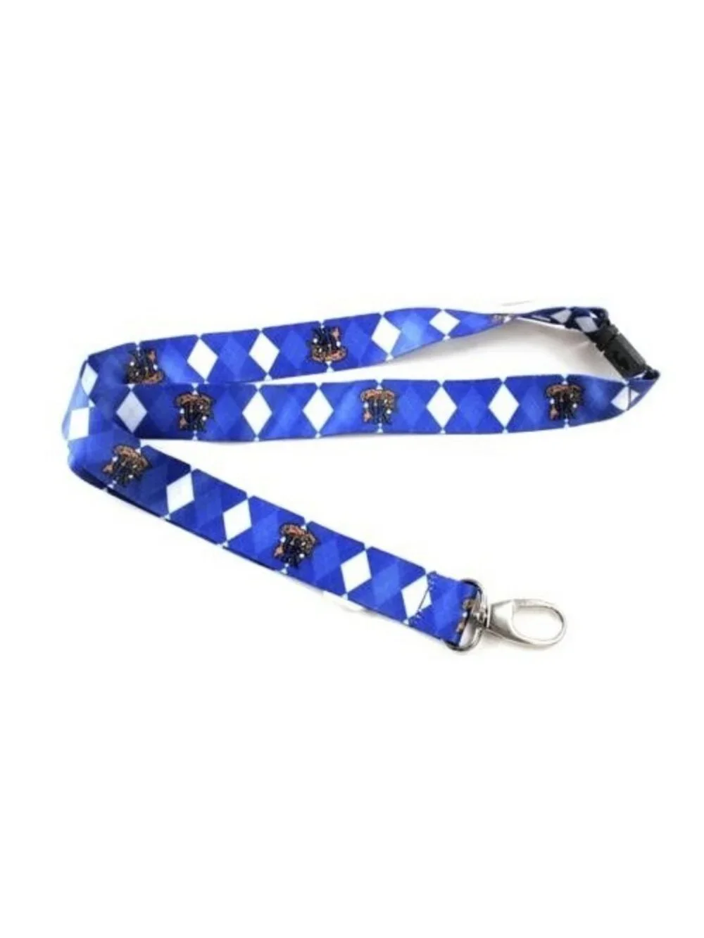 KENTUCKY WILDCATS ARGYLE LANYARD KEYCHAIN WITH CLIP NCAA LICENSED NEW